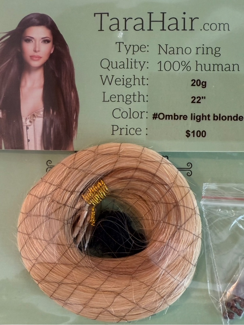 22” Ombré Blonde Tara Hair.com  Human Extensions
